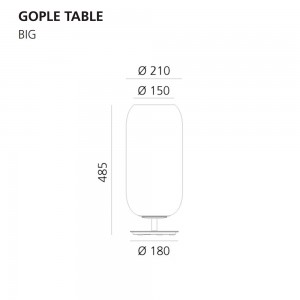 Lámpara sobremesa Gople Table Artemide