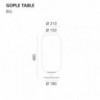 Lámpara sobremesa Gople Table Artemide
