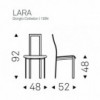 Silla Lara de Cattelan Italia. Sillas tapizada en cuero. Sillas de diseño.