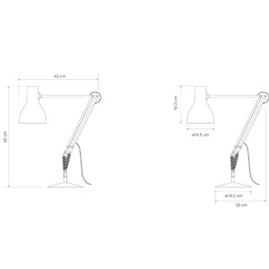 Lámpara original escritorio Type 75 Edición Paul Smith de Anglepoise