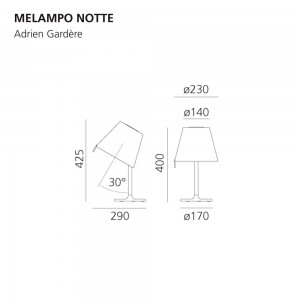Lámpara sobremesa Melampo Notte Artemide