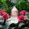 Lámpara sobremesa Lantern de Kartell transparente ideal para exteriores.