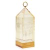 Lámpara sobremesa Lantern de Kartell transparente ideal para exteriores.