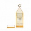 Lámpara sobremesa Lantern de Kartell transparente ideal para exteriores.