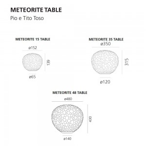 Lámpara sobremesa Meteorite table Artemide
