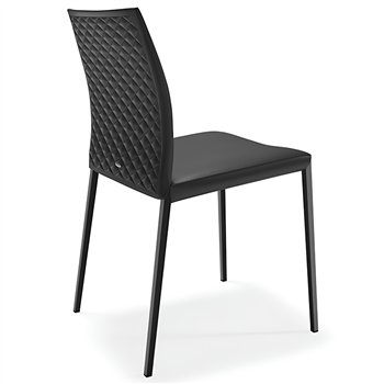 Silla Norma ML Couture de Cattelan Italia. Silla de acero. Sillas de diseño.