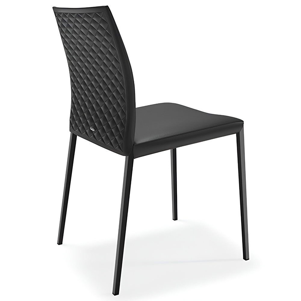 Silla Norma ML Couture de Cattelan Italia. Silla de acero. Sillas de diseño.