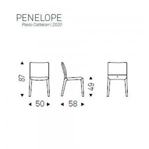 Silla Penelope de Cattelan Italia. Sillas modernas