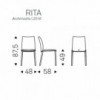 Silla Rita de Cattelan. Sillas de diseño. Silals de comedor modernas.