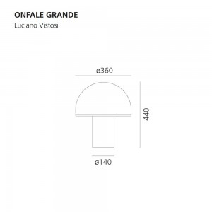Onfale grande de Artemide. Tienda online lamparas modernas.