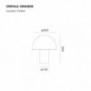 Onfale grande de Artemide. Tienda online lamparas modernas.
