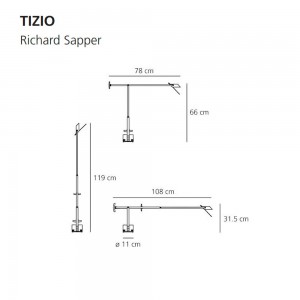Lámpara sobremesa Tizio Artemide