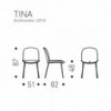 Silla Tina Italia de Cattelan. Sillas diseño. Sillas de comedor modernas.