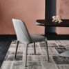 Silla Wilma de Cattelan Italia. Silla de acero tapizada. Sillas de diseño.
