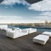 Sofá Modulo Brazo Chaise Longue Vela con Tacos Antideslizantes