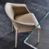 Silla Zuleika de Cattelan Italia. Silla de acero tapizada. Sillas de diseño.