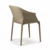 Silla Zuleika de Cattelan Italia. Silla de acero tapizada. Sillas de diseño.