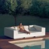 Sofá Modulo central Chaise Longue Vela con Luces Led y Tejido Náutico