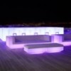 Sofá Modulo central Chaise Longue Vela con Luces Led y Tejido Náutico