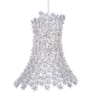 Lámpara colgante Bloom tubular Kartell. Elegantes acabados disponibles.
