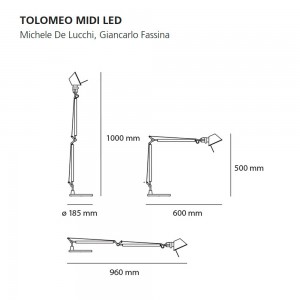 Tolomeo Midi Led de Artemide. Tienda online lámparas modernas interior.