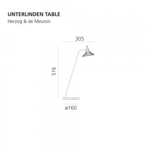 Lámpara sobremesa Unterlinden table Artemide