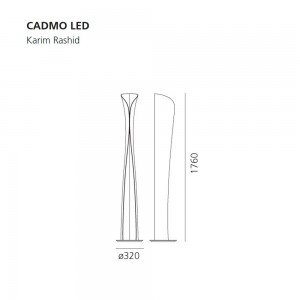 Lámpara pie Cadmo LED Artemide