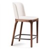 Taburete Magda Couture de Cattelan Italia. Taburete tapizado. Taburetes modernos.