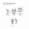 Taburete Victor de Cattelan Italia.  Taburetes giratorios. Taburetes de diseño.
