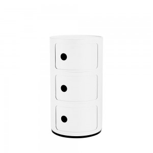 Contenedor / Mesita Componibili Recycled de Kartell de varios cajones.