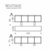 Aparador de diseño Boutique de Cattelan Italia. Aparador con luz LED.