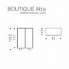 Aparador de diseño Boutique alta de Cattelan Italia. Aparador moderno.