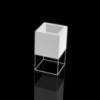 Macetero Cubo Vela de Diseño con Autorrigo y Acabado en Mate