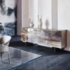 Aparador Focus Crystalart Cattelan Italia. Aparador de salón. Aparador moderno.