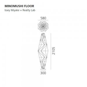 Lámpara de pie Minomushi floor de Artemide. Tienda online lamparas modernas.
