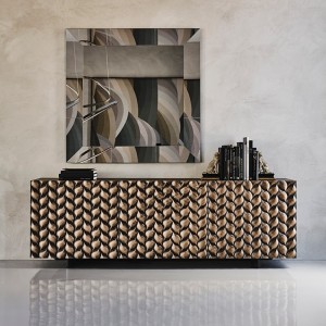 Aparador Lavander de Cattelan Italia. Aparador con puertas en poliuretano.