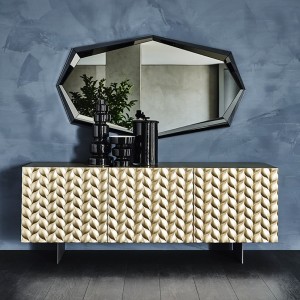 Aparador Lavander de Cattelan Italia. Aparador con puertas en poliuretano.
