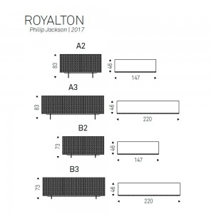 Aparador Royalton de Cattelan Italia. Aparadores de diseño moderno italiano.