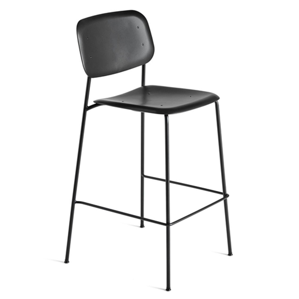 Taburete Soft Edge 95 de polipropileno de gran diseño moderno para espacios interiores de Hay