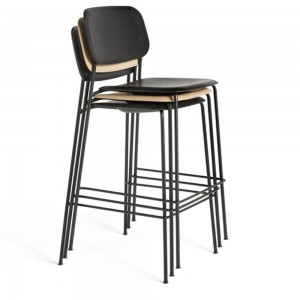Taburete Soft Edge 95 de polipropileno de gran diseño moderno para espacios interiores de Hay