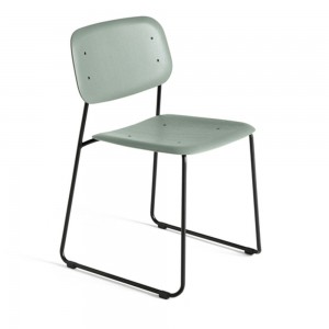 Silla Soft Edge 50 de madera de gran diseño moderno para espacios interiores catálogo Hay