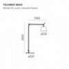 Tolomeo Maxi Led de Artemide. Tolomeo Maxi aluminio de Artemide