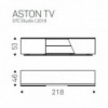 Mueble TV Aston de Cattelan Italia. Mobiliario de diseño. Muebles de TV.