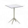Mesa alta Mari-Sol pie Ø80 de Vondom. Muebles y complementos de exterior.