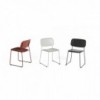 Silla Soft Edge 55 asiento Tapizado de Hay tapizada y polipropileno de gran diseño moderno para espacios interiores.
