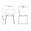 Silla Soft Edge 55 asiento Tapizado de Hay tapizada y polipropileno de gran diseño moderno para espacios interiores.