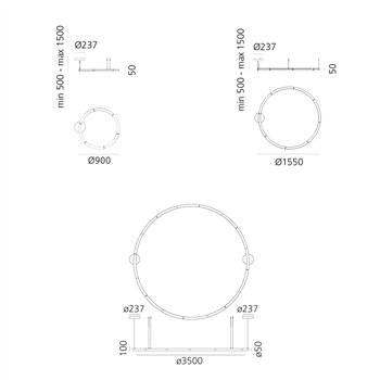 Alphabet of Light circulo de Artemide. Tienda online lamparas modernas.