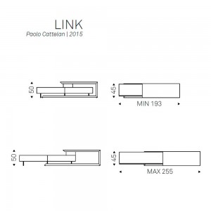 Mueble TV Link de Cattelan Italia. Mueble de televisor de diseño moderno.