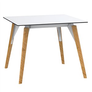 Mesa cuadrada Faz Wood lounge table. Vondom