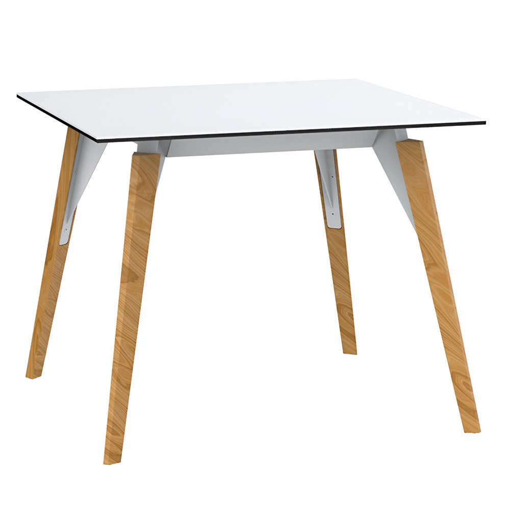 Mesa cuadrada Faz Wood lounge table. Vondom
